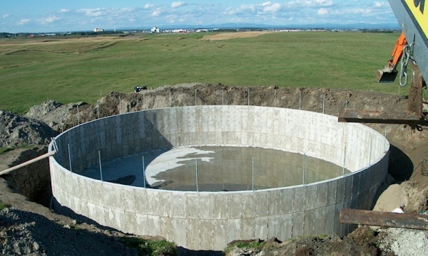 Réservoir circulaire